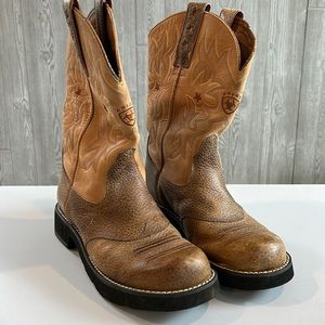 Ariat Brown Tan Heeled Boots